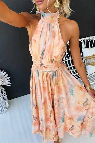 Halter™ - Printed Maxi Dress