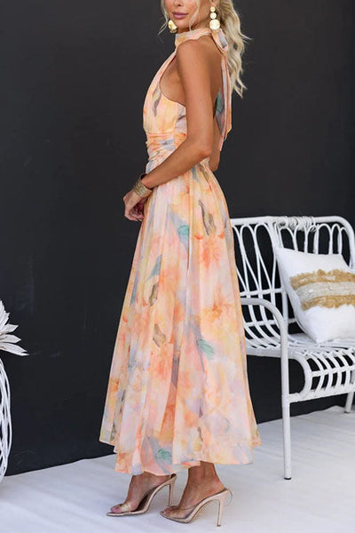 Halter™ - Printed Maxi Dress