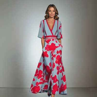 Jamie - Elegant Dress with Floral Pattern