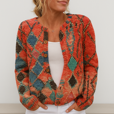 Alina | Women's Floral Knit Cardigan | Versatile Fit