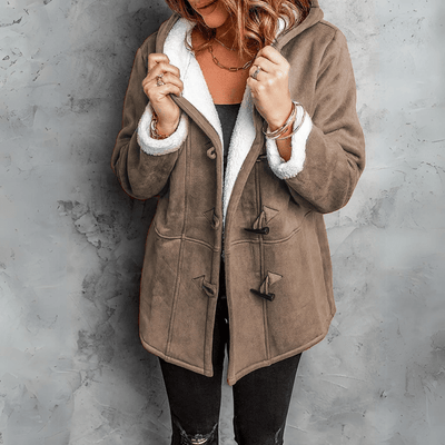 Claudine - Chic Furry Coat with Hood