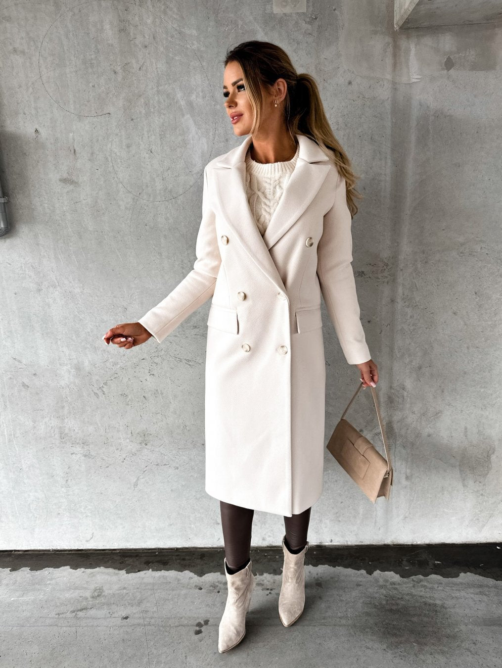 KATE | Long Wool Coat for Women