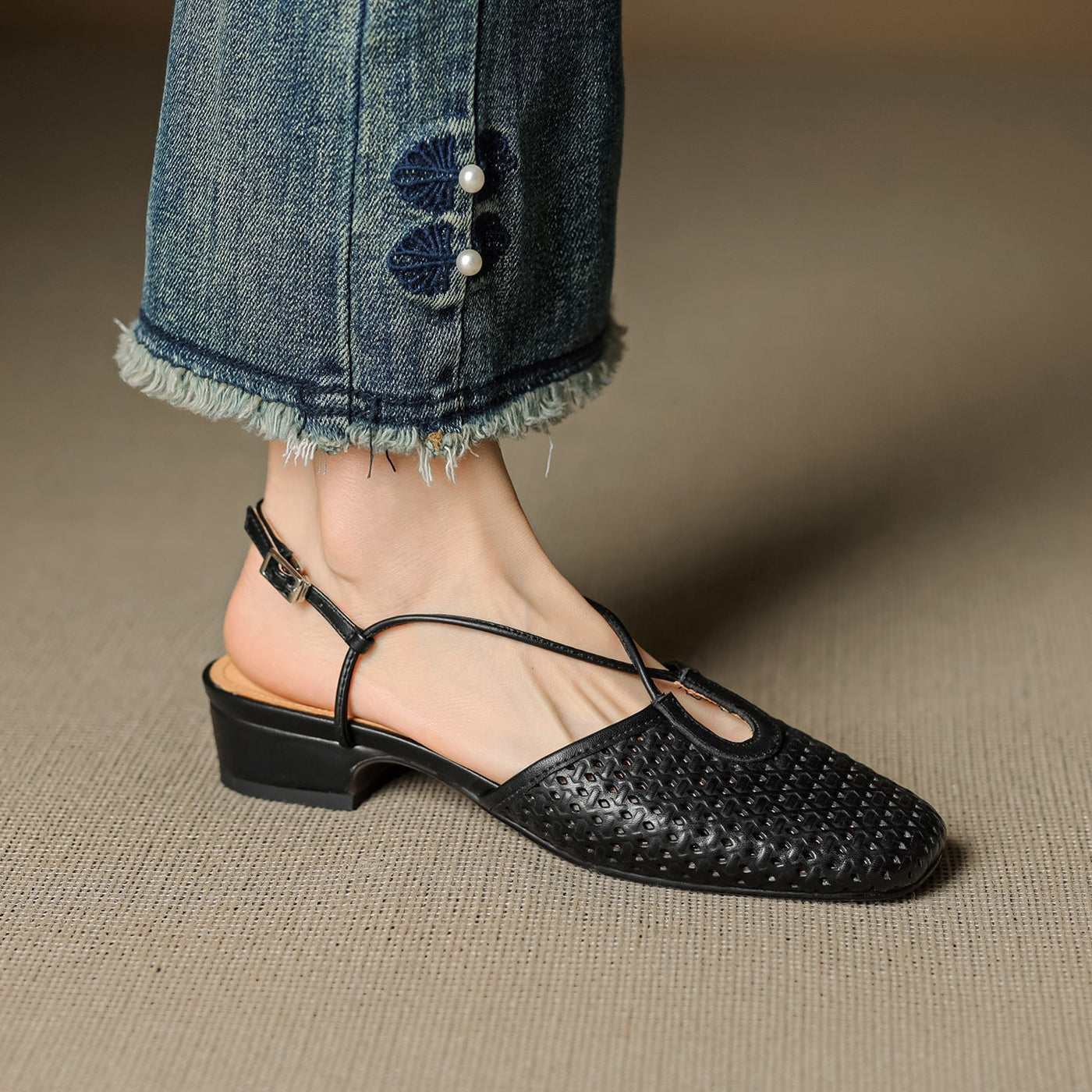 Opal Genuine Slingback Shoes