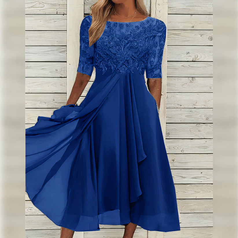 Taryn® | Elegant Lace Midi Dress