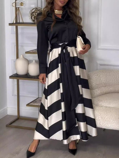 Yvonne | Striped Maxi Dress